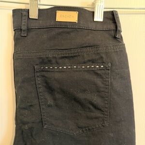 Escada Jeans in Classic Black Capri/Short Length
